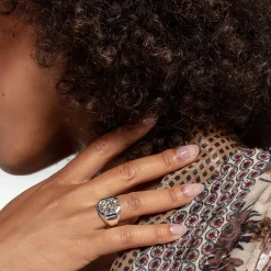 Cheap Bague boussole or Femme Bagues|Placage Or 18 Carats - Argent 925