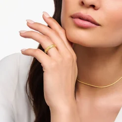 Discount Bague écailles de crocodile dorée Femme Bagues|Placage Or 18 Carats - Argent 925