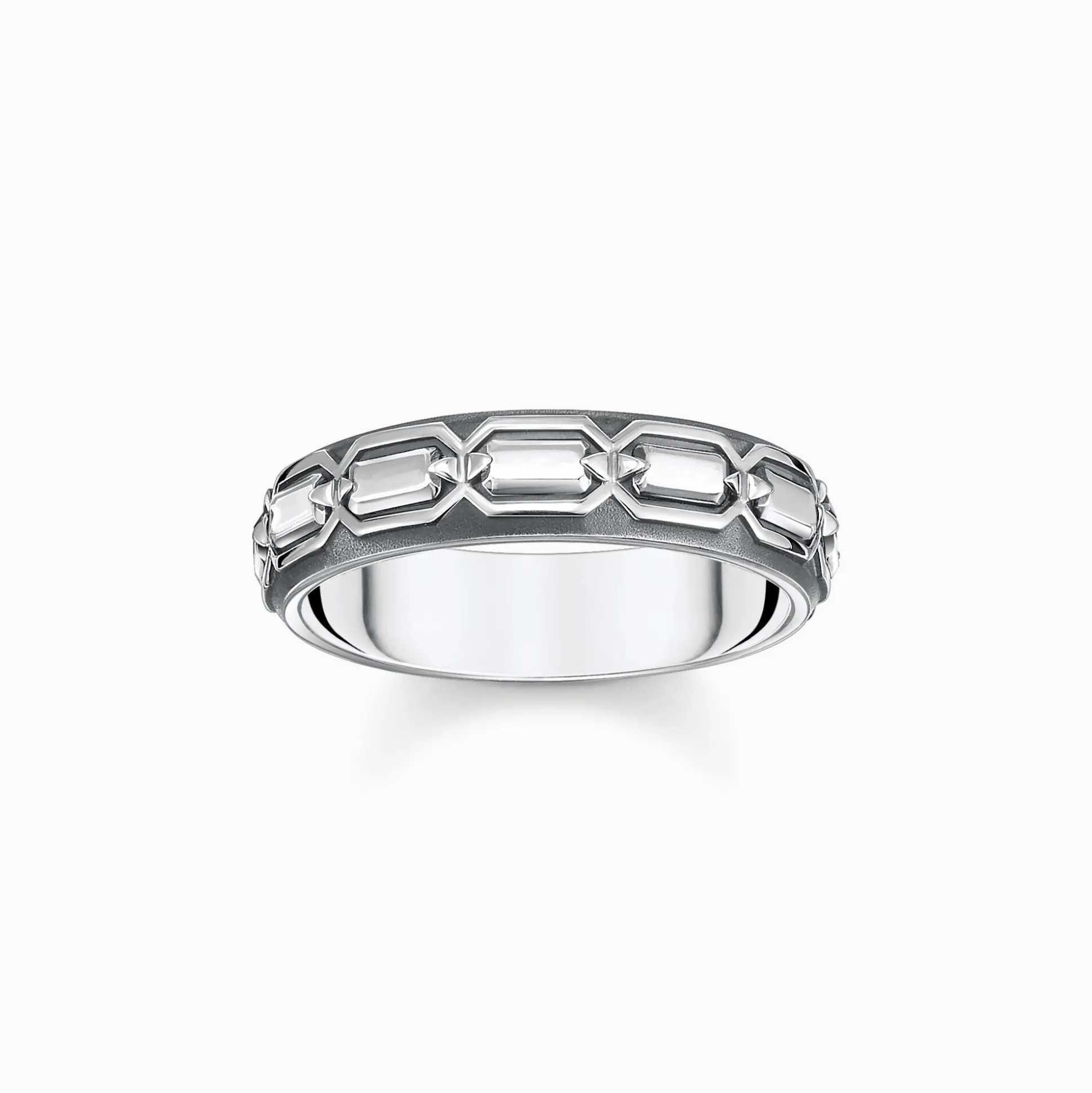 Clearance Bague écailles de crocodile, argent noirci Femme Bagues|Bagues