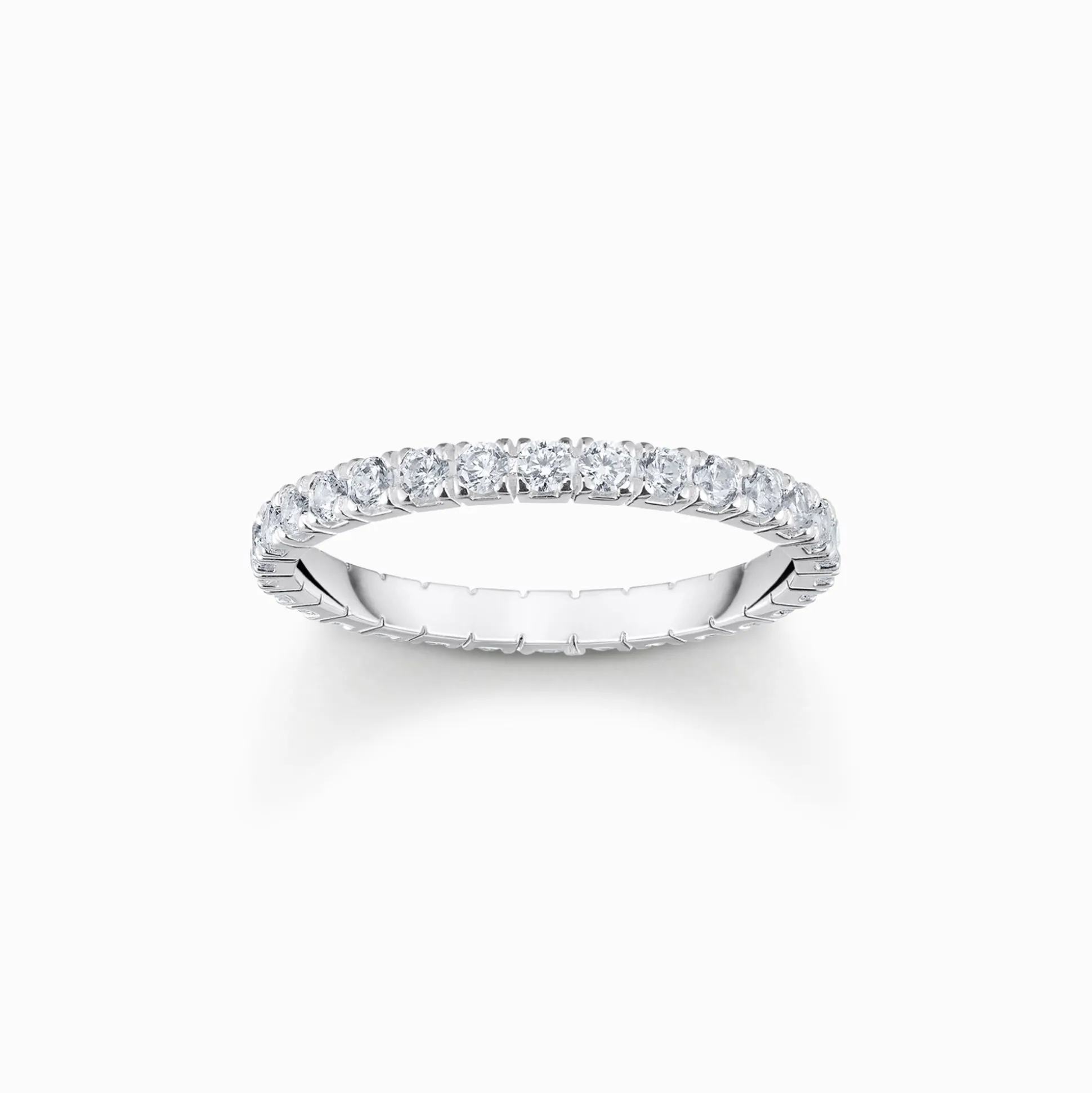 Cheap Bague en argent au design délicat avec zircon blanc Femme Bagues|Argent 925
