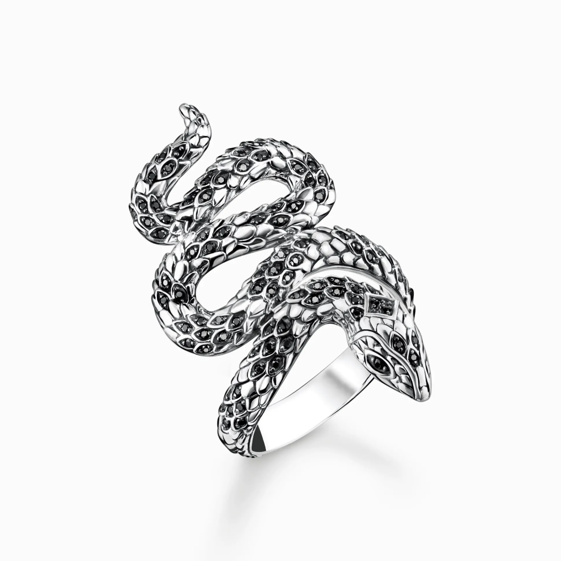 Fashion Bague noirci serpent Femme Bagues|Bagues