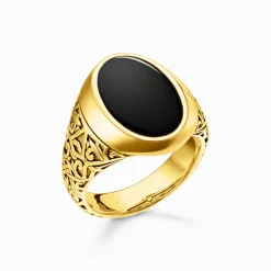 Flash Sale Bague noir-or Femme Bagues|Bagues