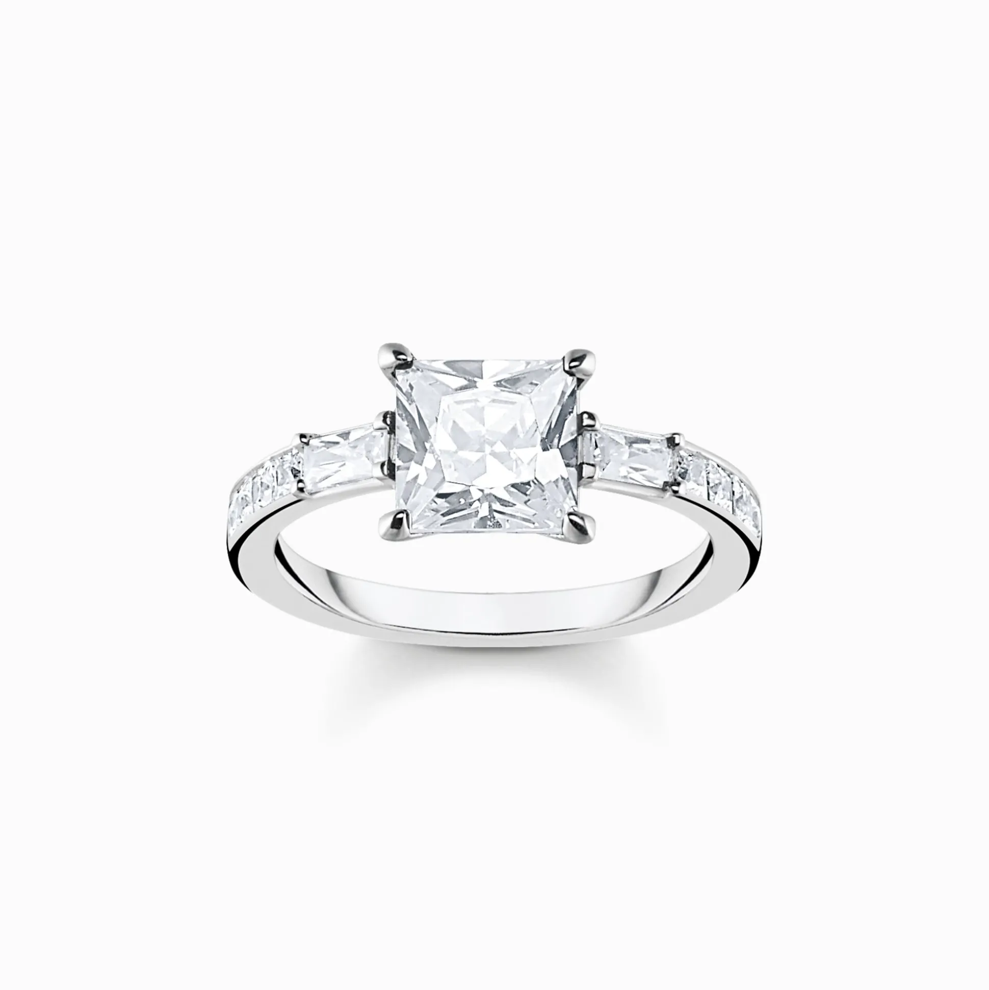 Flash Sale Bague pierres blanches argent Femme Bagues|Argent 925