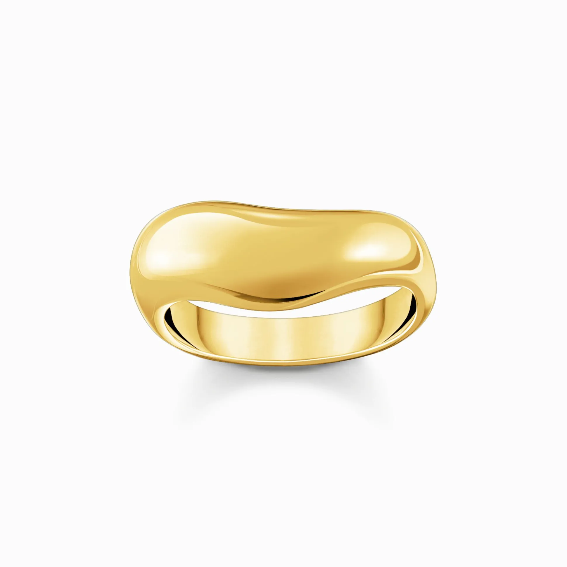 Best Sale Bague plaquée or de forme organique Femme Bagues|Placage Or 18 Carats - Argent 925