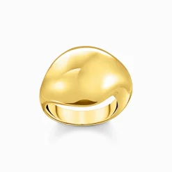 New Bague plaquée or en forme de goutte organique Femme Bagues