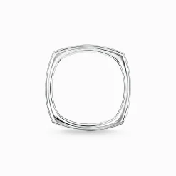 Flash Sale Bague quadrangulaire argent Femme Bagues|Argent 925