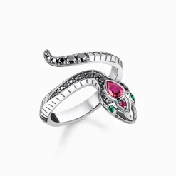 New Bague serpent argent Femme Bagues