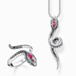 New Bague serpent argent Femme Bagues