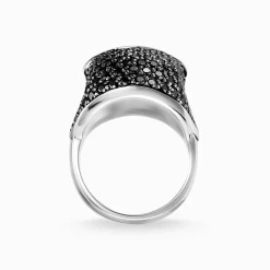 Shop Bague tête de mort avec pavé Femme Bagues|Bagues