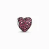 Outlet Bead cœur avec pavé rouge Femme Beads