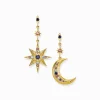Cheap Boucles d'oreilles royaltie étoile & lune Femme Boucles D'oreilles
