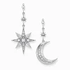 Sale Boucles d'oreilles royaltie étoile & lune Femme Boucles D'oreilles