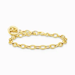 Outlet Bracelet à Charms avec anneau logoté Ours d’or, doré Femme Bracelets|Charm Bracelets