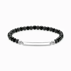 Flash Sale Bracelet à graver avec des Beads en obsidienne Femme Bracelets|Bracelets