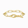 Best Sale Bracelet à maillons avec fermoir en forme d’anneau plaqué or Femme Bracelets|Placage Or 18 Carats - Argent 925