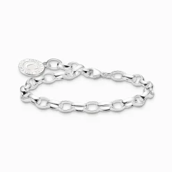 Online Bracelet Charm avec blanc Coin argent Femme Charm Bracelets|Charm Bracelets