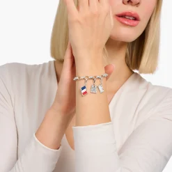 New Bracelet Charm avec blanc Coin argent Femme Charm Bracelets|Charm Bracelets