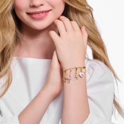 Shop Bracelet Charm avec rose Coin plaqué or Femme Charm Bracelets|Charm Bracelets