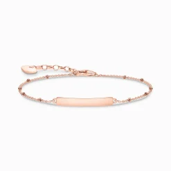 New Bracelet classique dots or rose Femme Bracelets|Placage Or Rose 18 Carats - Argent 925