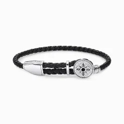 Sale Bracelet cuir croix Femme Bracelets|Bracelets