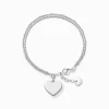 Outlet Bracelet cœur argent Femme Bracelets