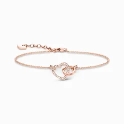 Cheap Bracelet cœur Together Forever Femme Bracelets|Placage Or Rose 18 Carats - Argent 925