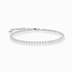 New Bracelet de tennis en argent avec zircon blanc Femme Bracelets|Argent 925