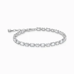 Sale Bracelet en argent avec zircon blanc Femme Bracelets|Argent 925