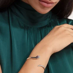 Discount Bracelet jonc serpent argent Femme Joncs Et Manchettes