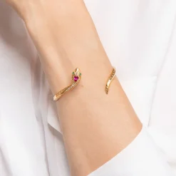 Store Bracelet jonc serpent or Femme Joncs Et Manchettes|Placage Or 18 Carats - Argent 925