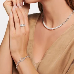 Fashion Bracelet liens argent Femme Bracelets
