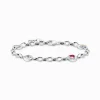 Flash Sale Bracelet lune, œil, cœur et soleil argent noirci Femme Bracelets