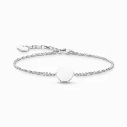 Fashion Bracelet médaille argent Femme Bracelets