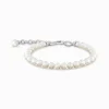 Fashion Bracelet perles argent Femme Bracelets