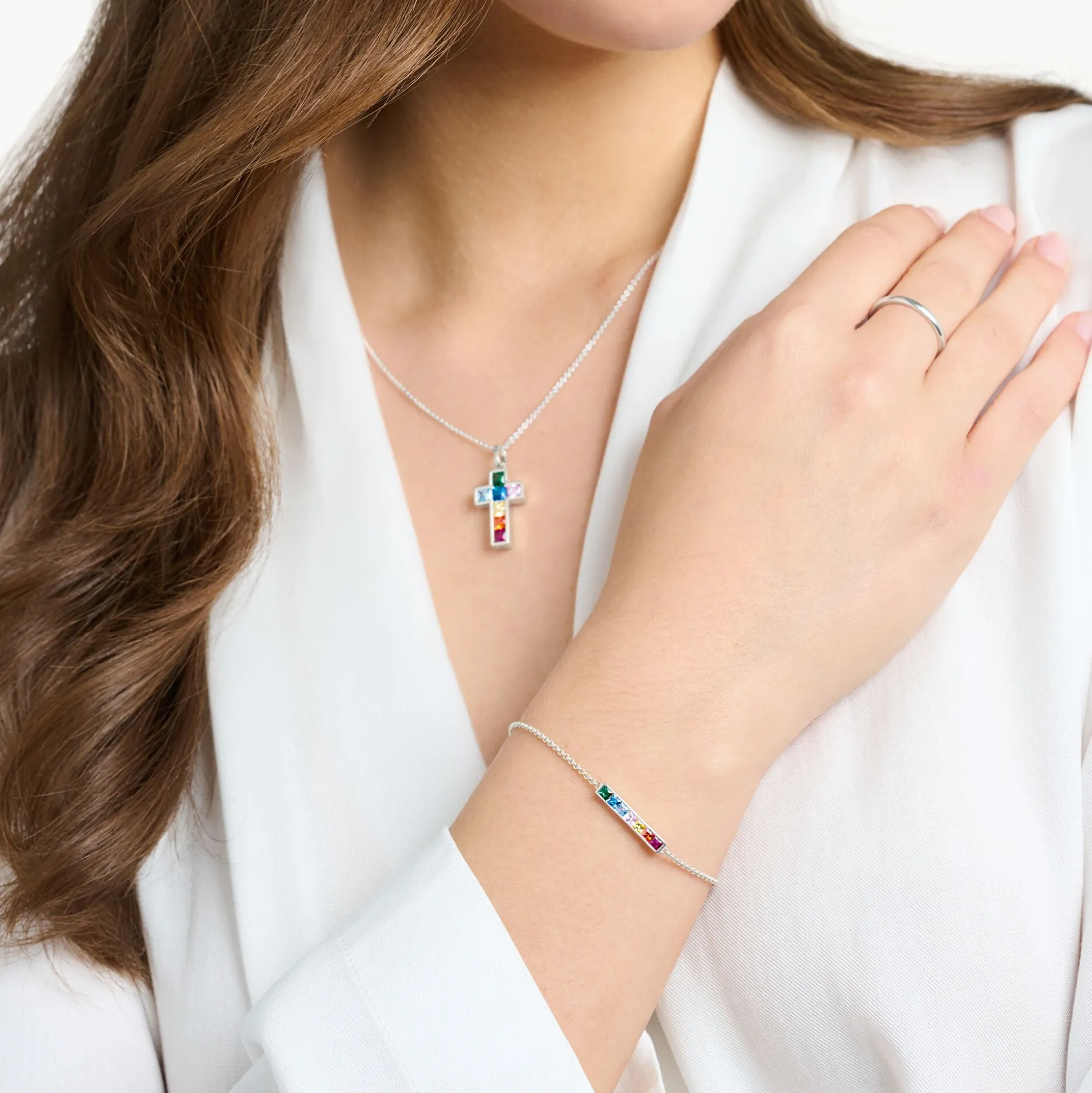 Clearance Bracelet pierres colorées argent Femme Bracelets|Argent 925