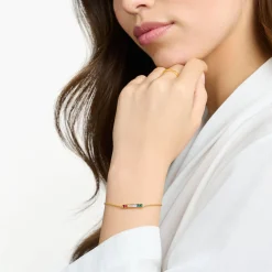 Hot Bracelet pierres colorées or Femme Bracelets