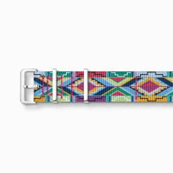Sale Bracelet pour montres Code TS nato motif graphique coloré Femme Montres|Montres Pour Femmes