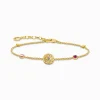 Outlet Bracelet soleil, pierres multicolores et cœurs plaqué or Femme Bracelets|Placage Or 18 Carats - Argent 925