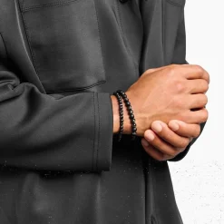 Sale Bracelet talisman avec des Beads en oeil de tigre et en obsidienne Femme Bracelets|Bracelets