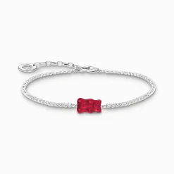 Discount Bracelet tennis avec Goldbear rouge en argent Femme Bracelets|Bracelets