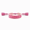 Clearance Bracelet tissé Charmista rose, rose fuchsia et violet Accessoires