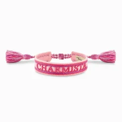 Clearance Bracelet tissé Charmista rose, rose fuchsia et violet Accessoires