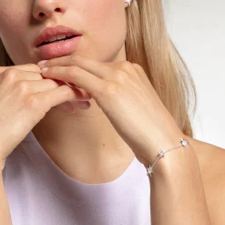 Sale Bracelet étoiles argent Femme Bracelets