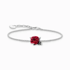 New Bracelets Roses Romance en argent Femme Bracelets|Argent 925