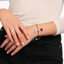 New Bracelets Roses Romance en argent Femme Bracelets|Argent 925