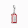 Hot Breloque Charm cabine téléphonique rouge LONDRES en argent Femme Charms|Charms