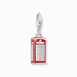Hot Breloque Charm cabine téléphonique rouge LONDRES en argent Femme Charms|Charms