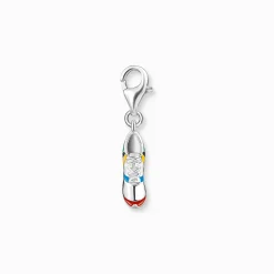 Hot Breloque Charm chaussure de sport colorée en argent Femme Charms|Charms