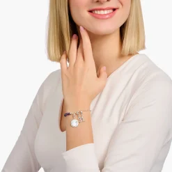 Clearance Breloque Charm chiffre 3 en argent, ornée de pierres blanches Femme Charms|Charms