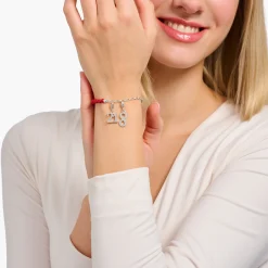 Store Breloque Charm chiffre 21 en argent, ornée de pierres blanches Femme Charms|Charms